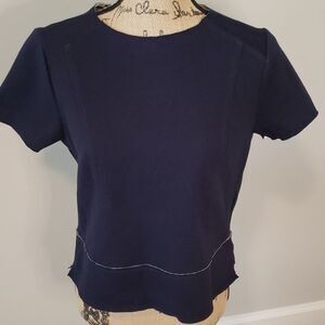 EUC Banana Republic navy top
